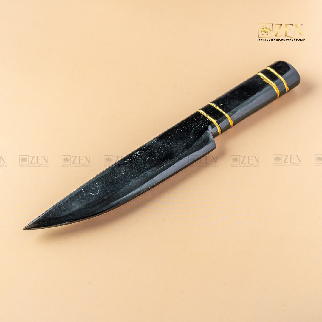 black obsidian knife large | the zen crystals