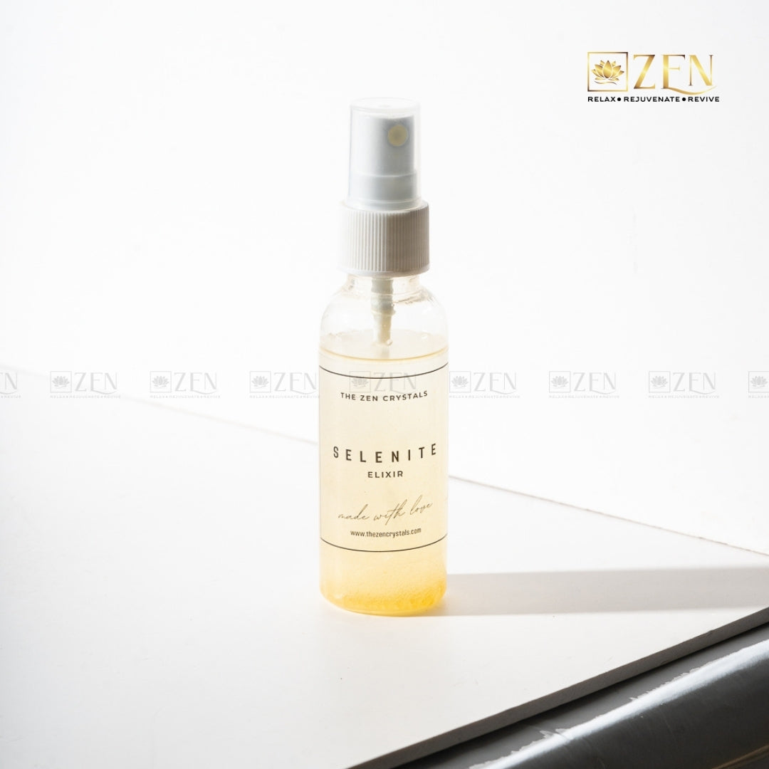 Selenite Energy Spray for meditation, aura cleansing, and positive energy
