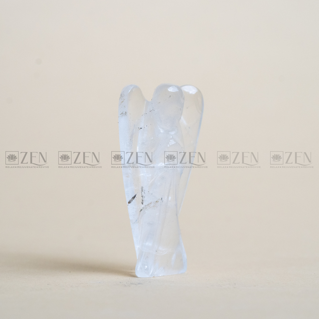The zen crystals clear quartz angel