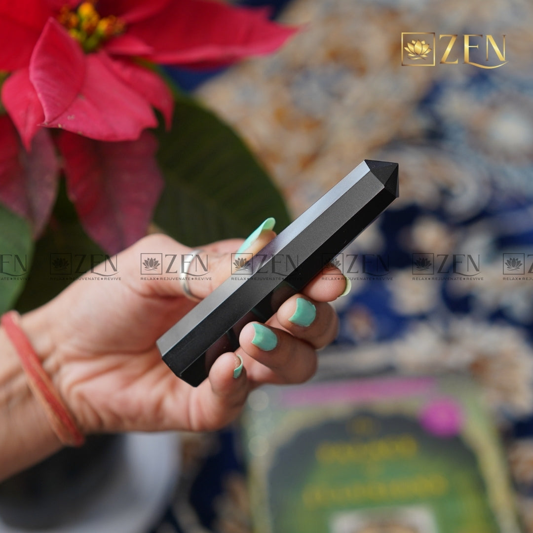 Black Obsidian Tower | The Zen Crystals