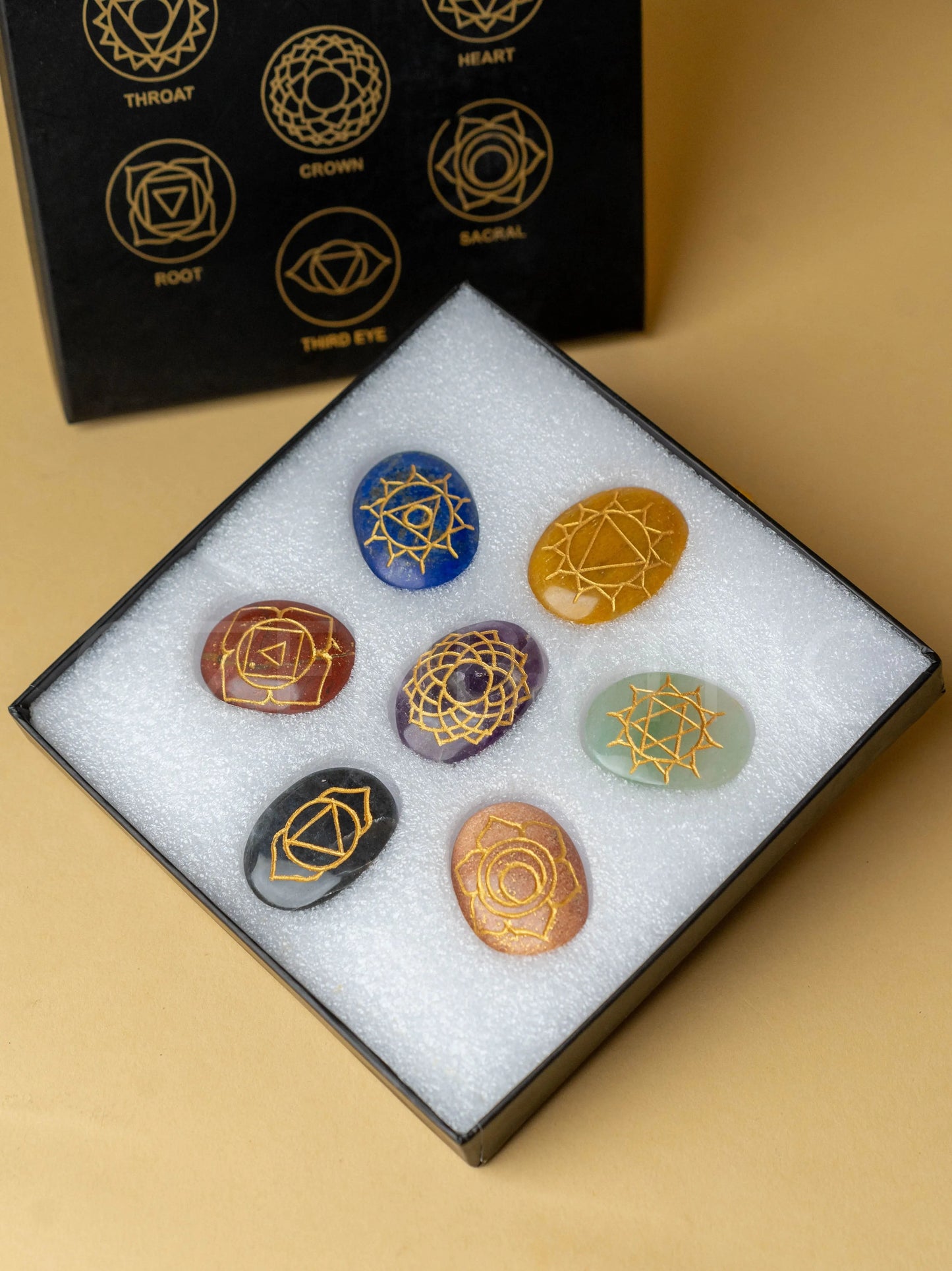 Zen Seven Chakra Healing Stone Set The Zen Crystals