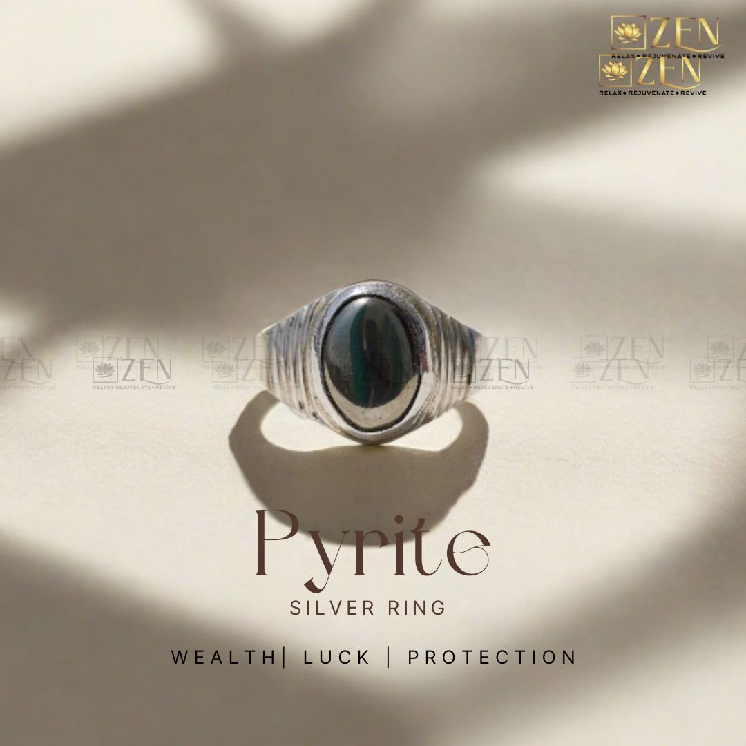 Pyrite Ring for Men | The Zen Crystals