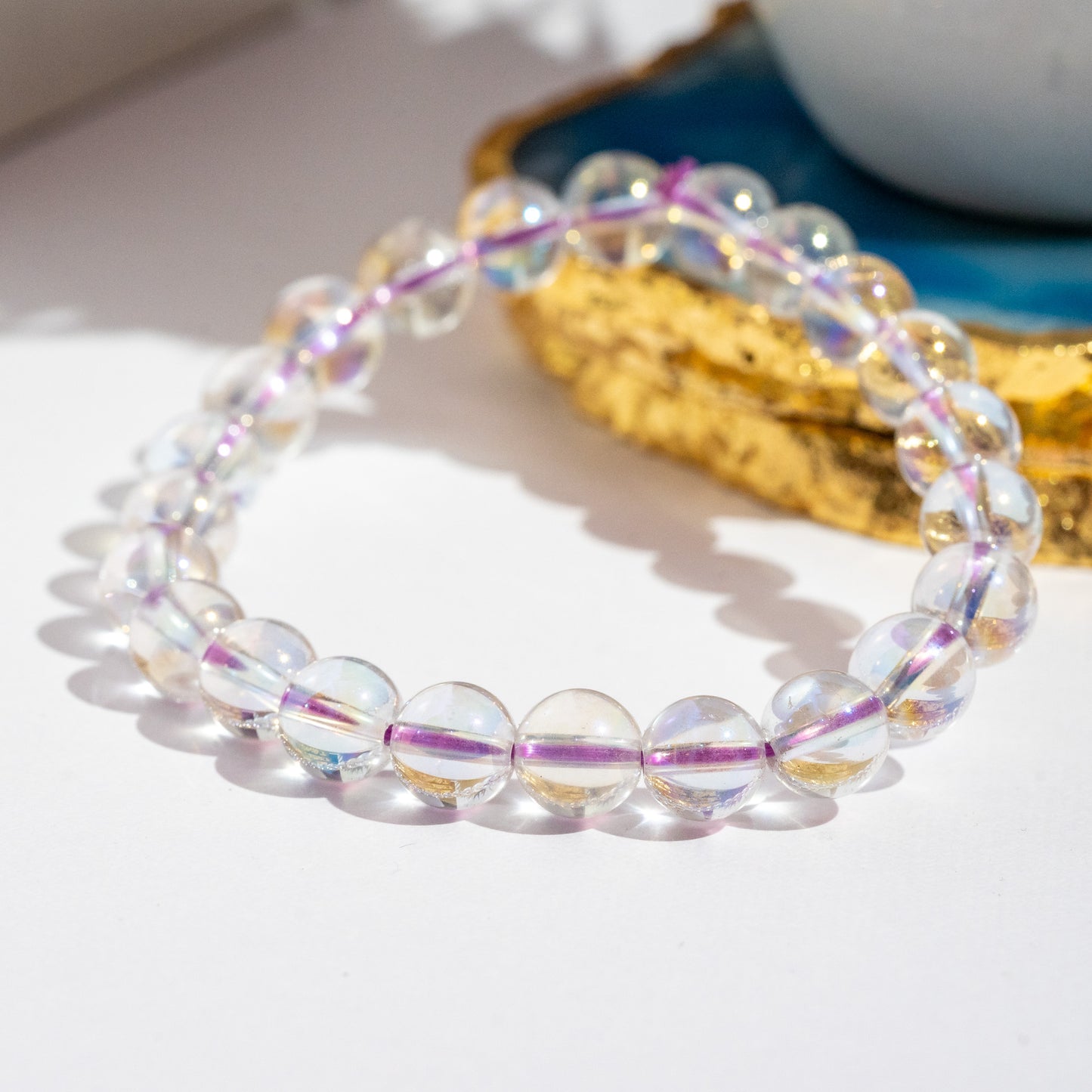 Zen Aura Quartz Bracelet The Zen Crystals