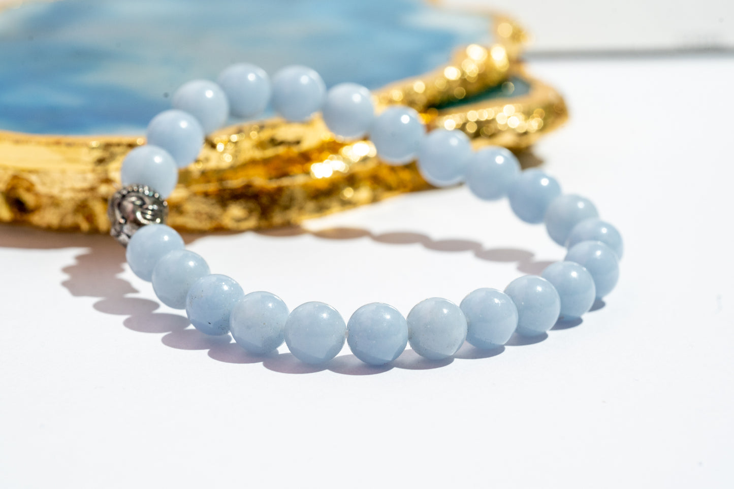 Zen Angelite Bracelet The Zen Crystals