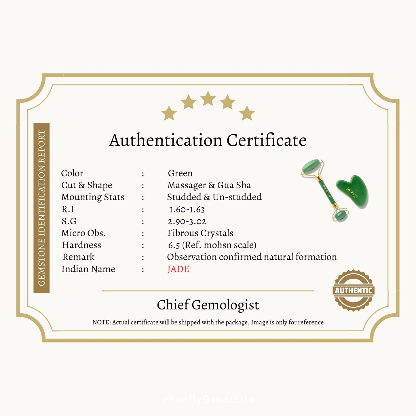 Zen Jade Roller & Gua Sha Set | Authentic & Certified – The Zen Crystals - The Zen Crystals