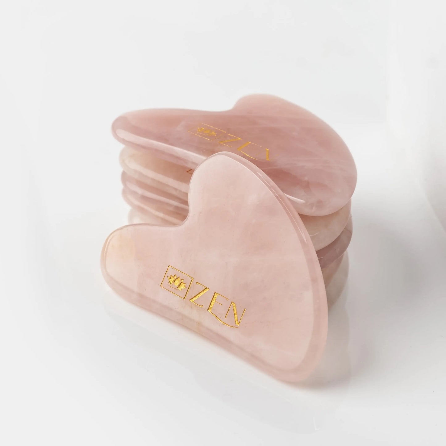 Zen Rose Quartz Gua Sha | Authentic & Certified | The Zen Crystals - The Zen Crystals