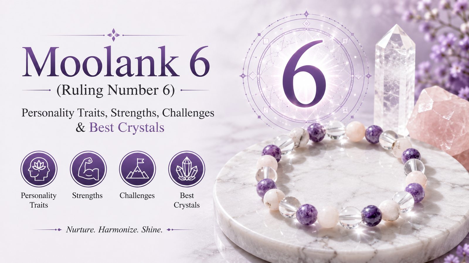 best crystals for ruling number 6