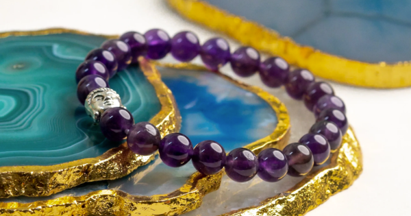 Amethyst Gemstone Bracelet, Genuine Amethyst Gemstone Bracelet –  IndianGemsTrove™- IGT