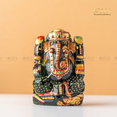 jade ganesh ji idol by the zen crystals
