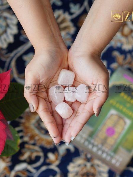 Rose Quartz Tumbles | The Zen Crystals