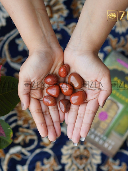 Red Jasper Tumbled Stone | The Zen Crystals