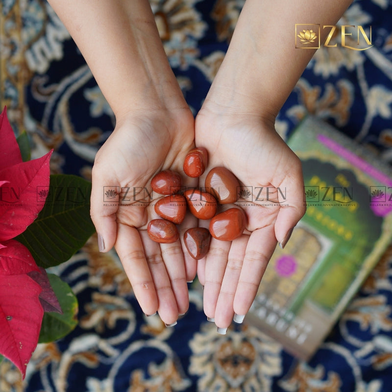 Red Jasper Tumbled Stone | The Zen Crystals