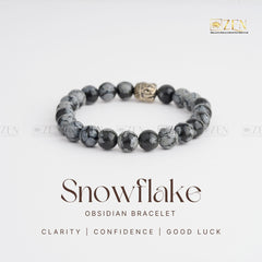Snowflake Obsidian Bracelet | The Zen Crystals