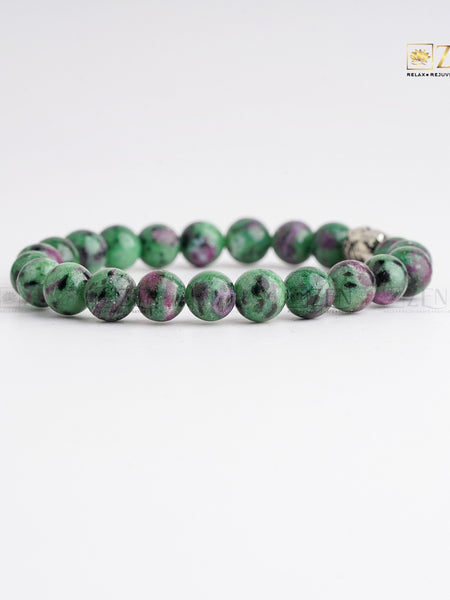 Ruby Zoisite Bracelet | The Zen Crystals