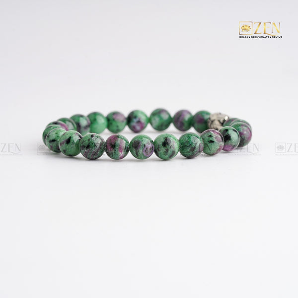Ruby Zoisite Bracelet | The Zen Crystals