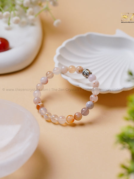 flower agate bracelet | The Zen Crystals