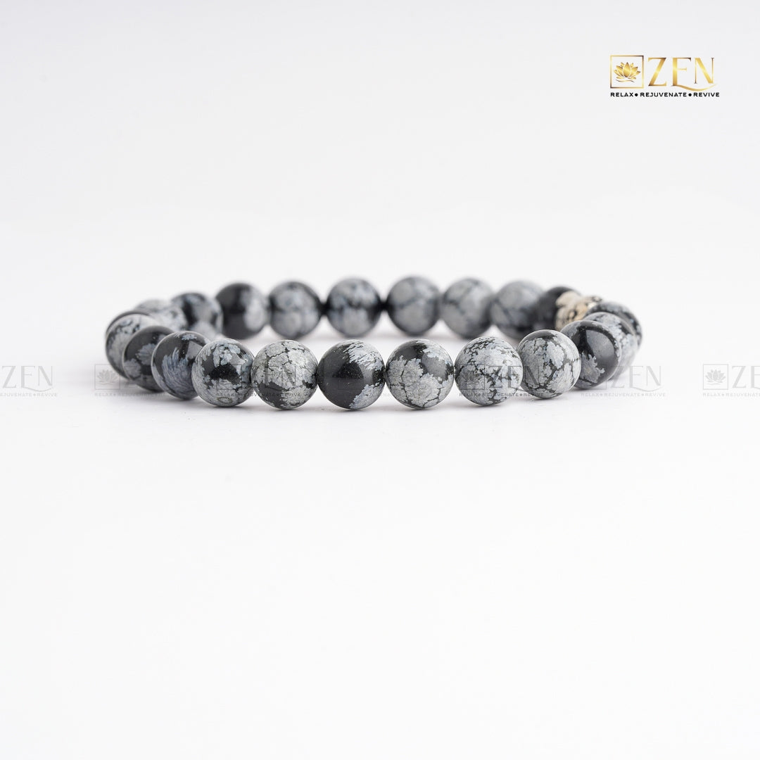 Original Snowflake Obsidian Bracelet | The Zen Crystals