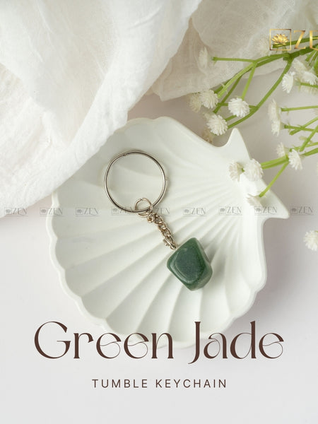 jade keychain | the zen crystals