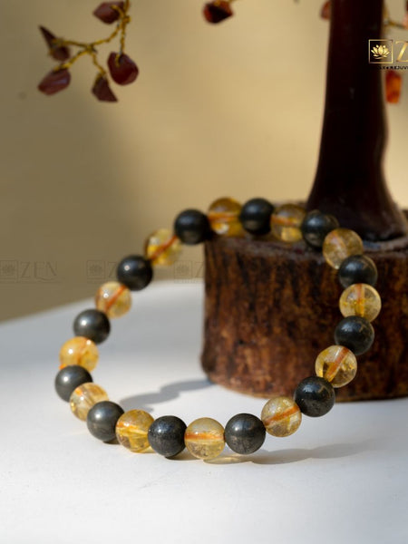 Citrine Pyrite Bracelet | The Zen Crystals