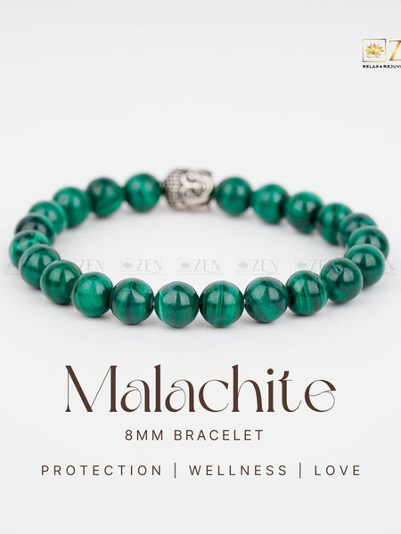Malachite Bracelet 8MM | The Zen Crystals