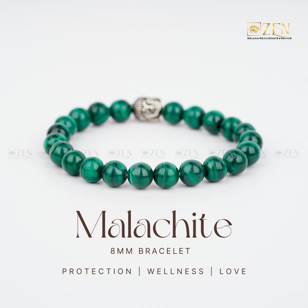 Malachite Bracelet 8MM | The Zen Crystals