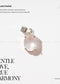 Rose Quartz Pendant with description and brand logo on a white background