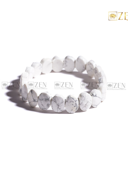 faceted howlite bracelet | the zen crystals