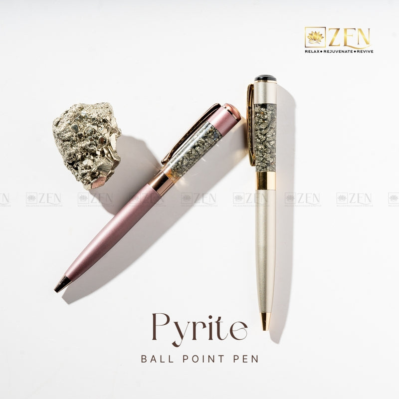 Pyritre Pen pyrite ball pen | the zen crystals
