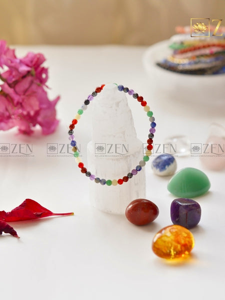 7 Chakra Bracelet 4mm | The Zen Crystals