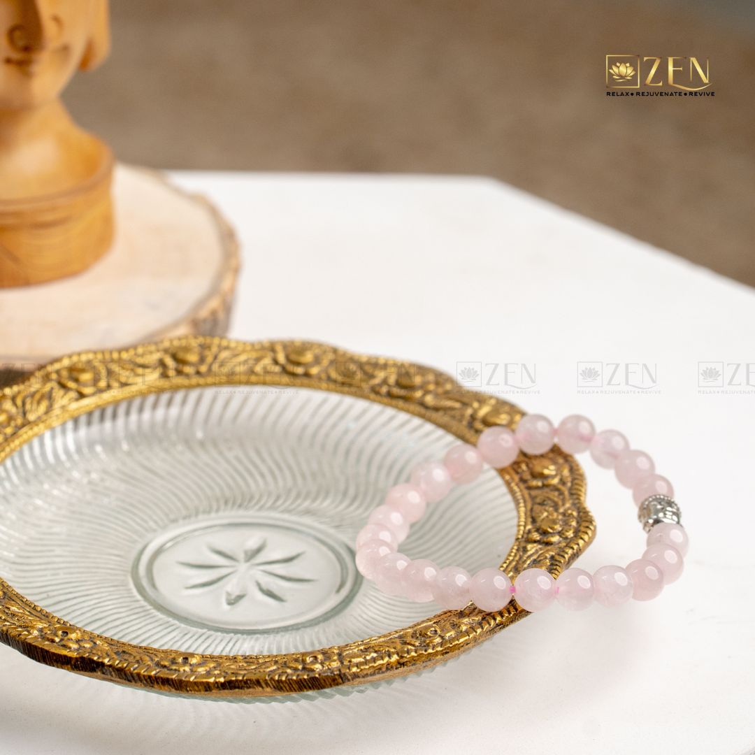 Rose Quartz Bracelet | The Zen Crystals