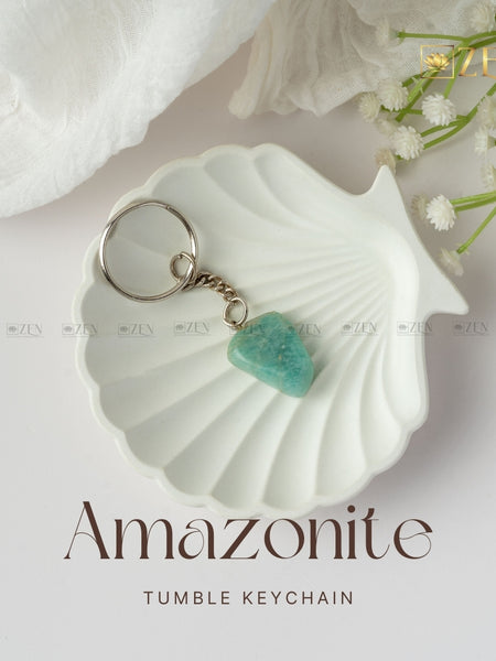 amazonite keychain | the zen crystals