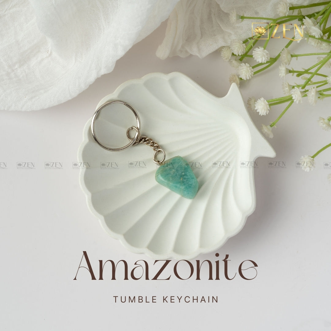 amazonite keychain | the zen crystals