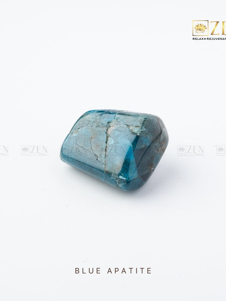 BLUE APATITE TUMBLE | THE ZEN CRYSTALS