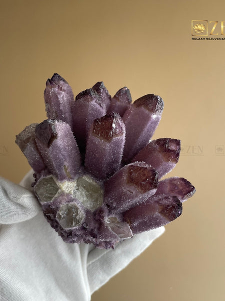 Amethyst Pointed Raw Cluster | the zen crystals