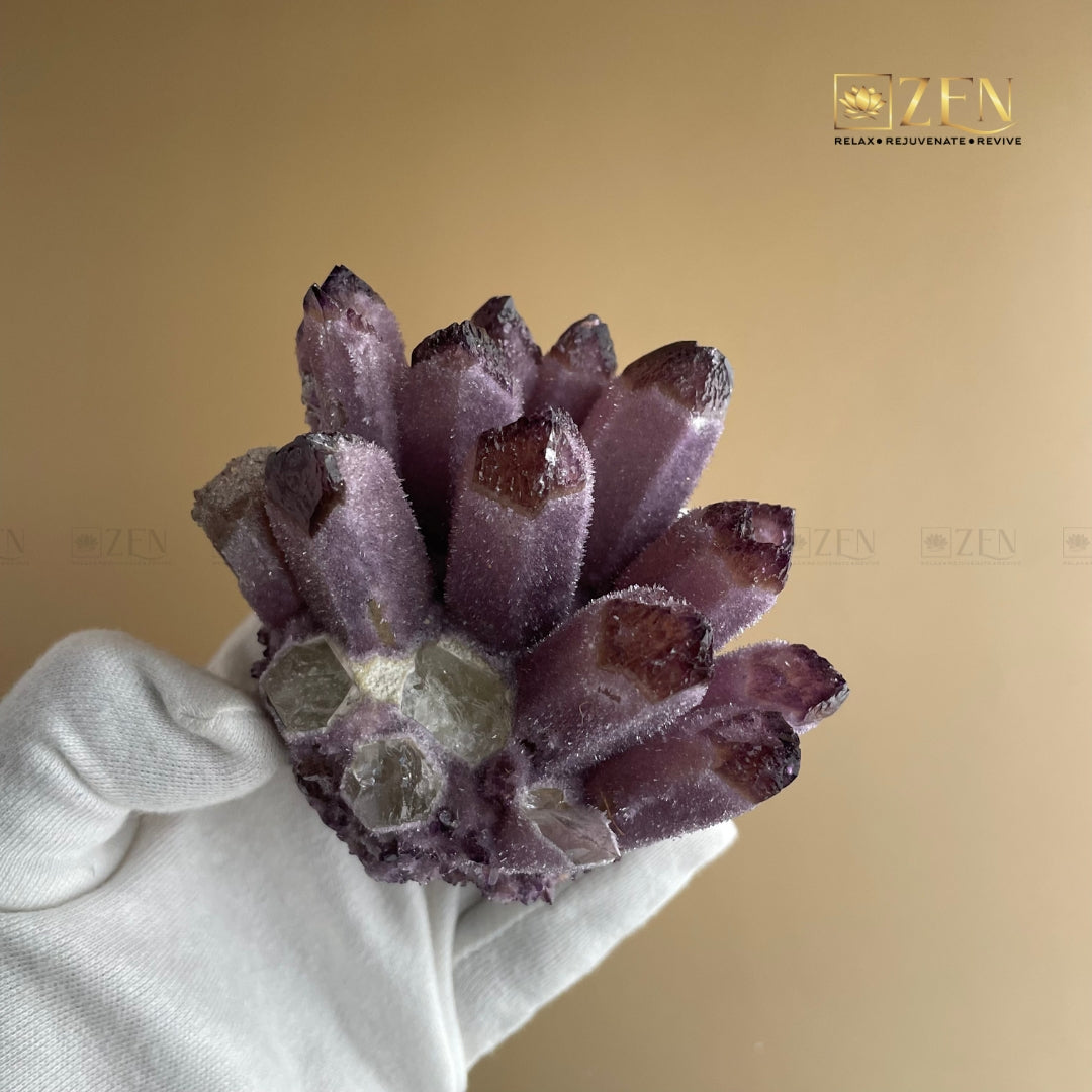 Amethyst Pointed Raw Cluster | the zen crystals