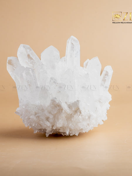Clear Quartz Pointed Raw Cluster | the zen crystals