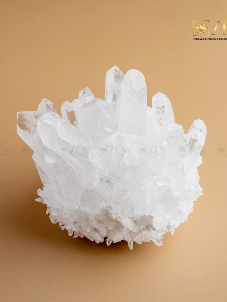 Clear Quartz Pointed Raw Cluster | the zen crystals