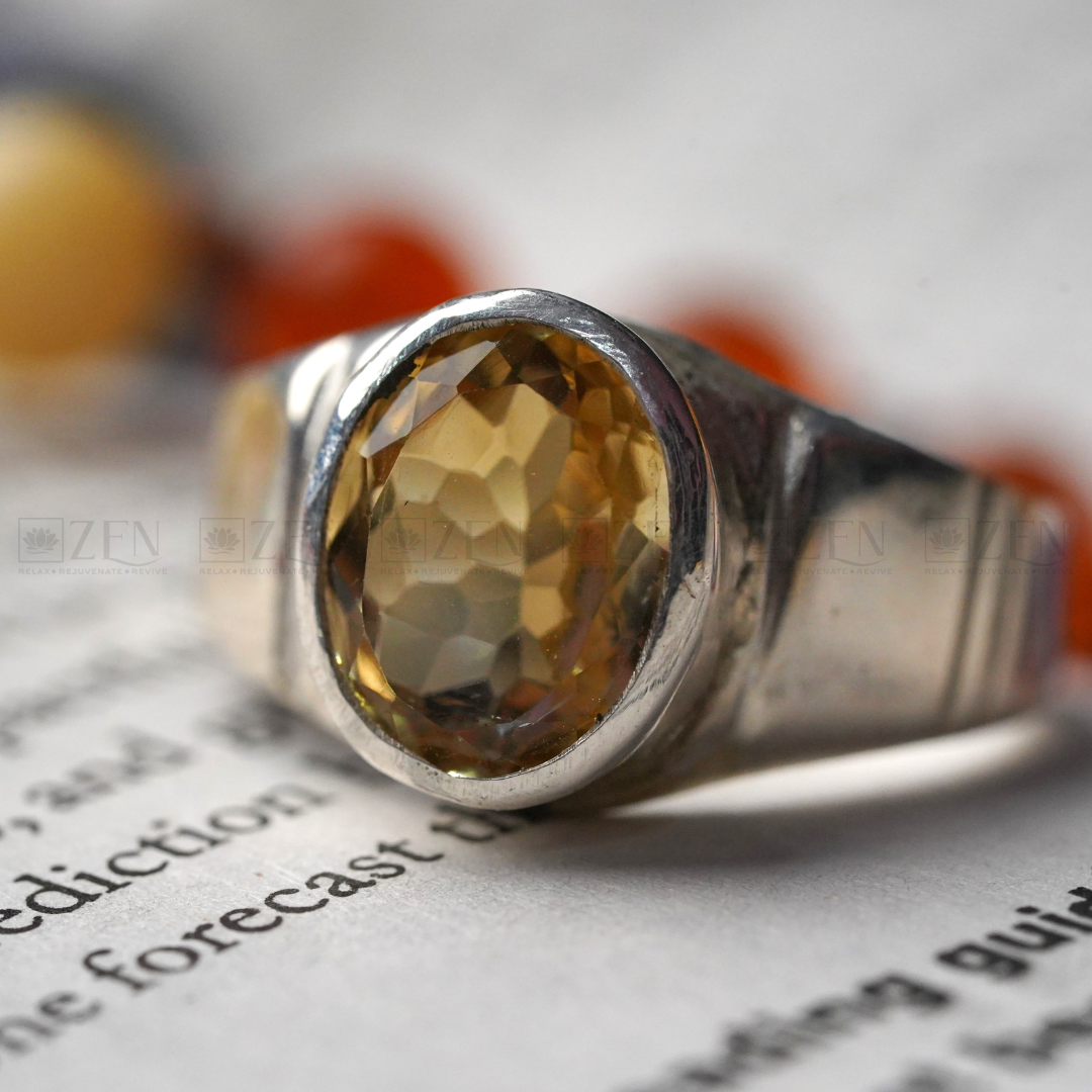 Citrine Silver Ring | The Zen Crystals