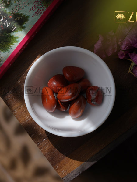 Red Jasper Tumbled Stone | The Zen Crystals