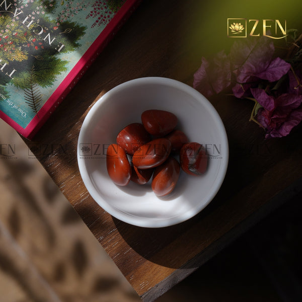 Red Jasper Tumbled Stone | The Zen Crystals