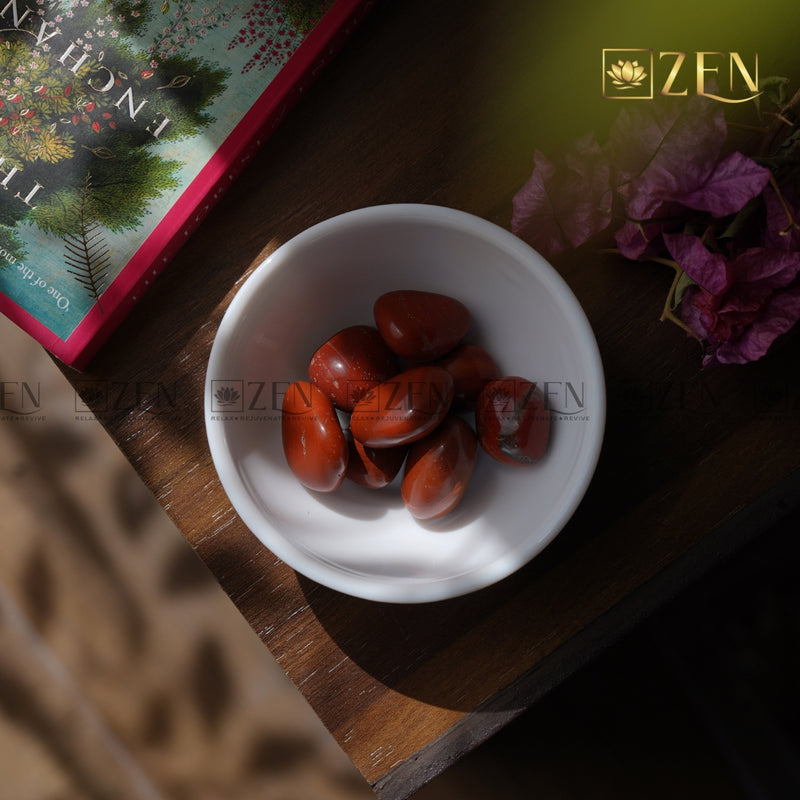 Red Jasper Tumbled Stone | The Zen Crystals
