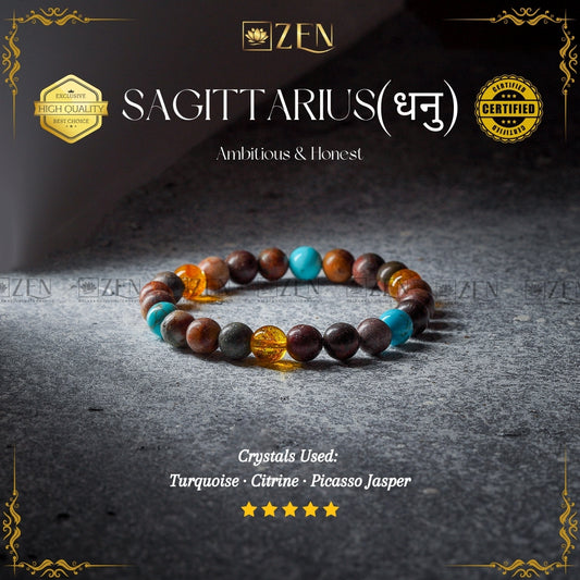 Sagittarius Zodiac Bracelet | The Zen Crystals