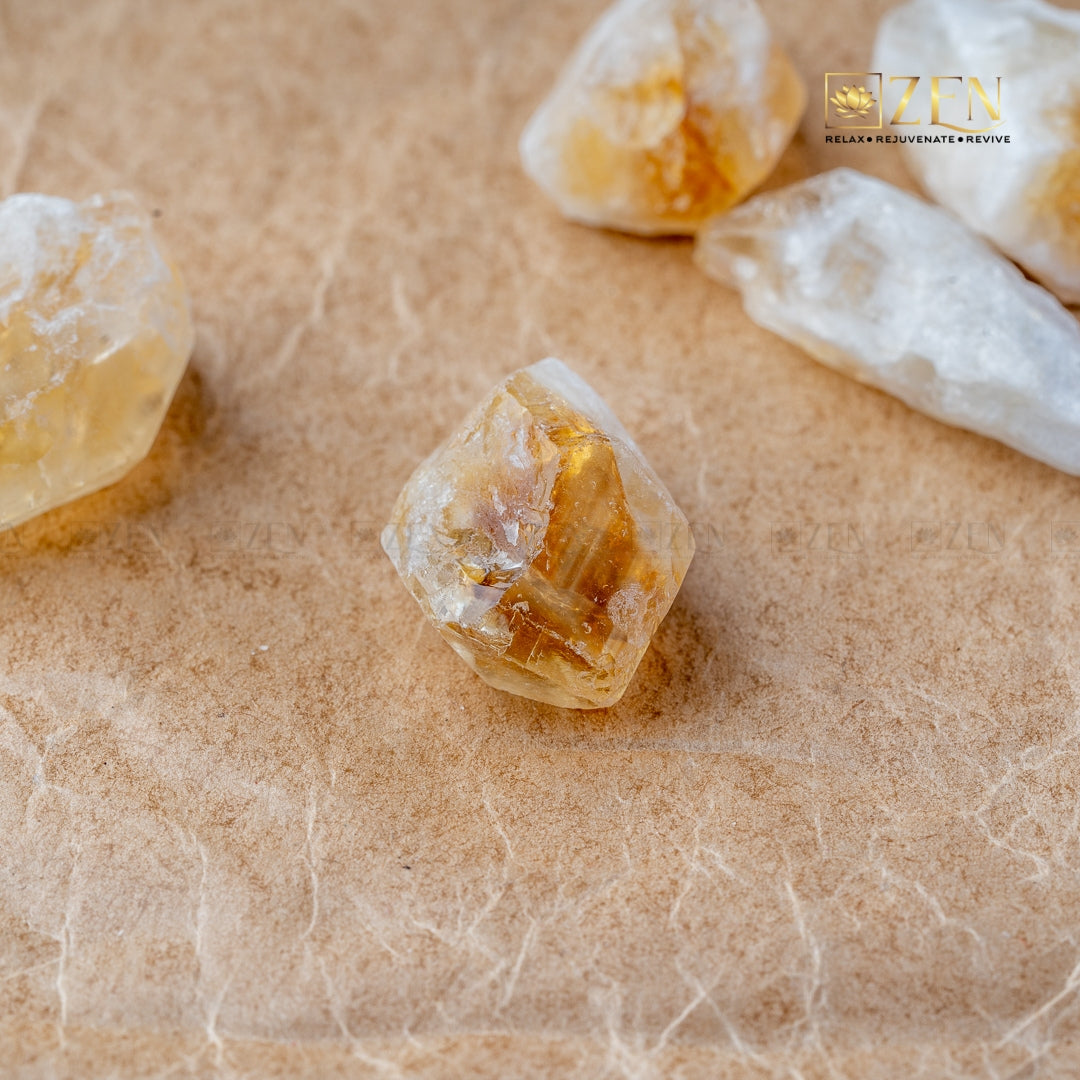 Raw Citrine Mini Chunks | the zen crystals