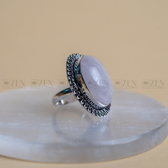 the zen crystals rose quartz ring for men and women