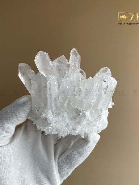 Clear Quartz Pointed Raw Cluster | the zen crystals