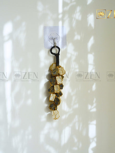 Selenite Black Tourmaline Wall Hanging | The Zen Crystals