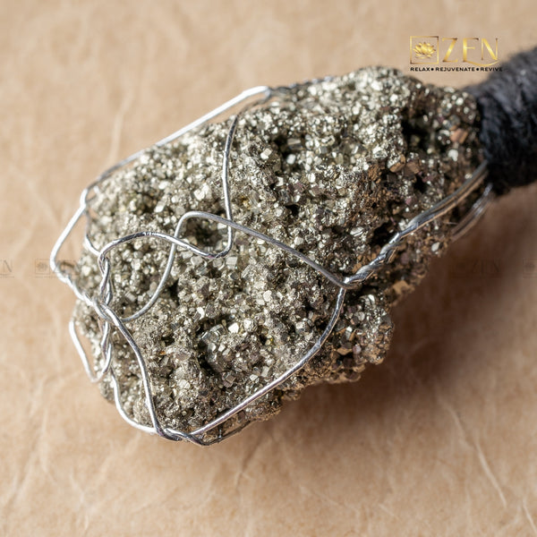 Raw Pyrite Keychain | THE ZEN CRYSTALS