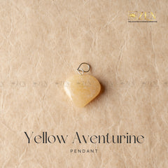 YELLOW AVENTURINE MINI HEART Pendant | the zen crystals
