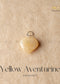 YELLOW AVENTURINE MINI HEART Pendant | the zen crystals