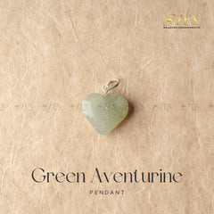 GREEN AVENTURINE MINI HEART Pendant | the zen crystals